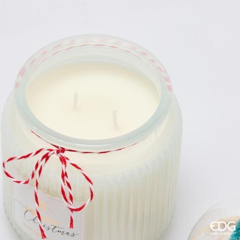 EDG Enzo De Gasperi Scented Candle with Dome White Musk H15 Ø10 cm – Christmas Decoration