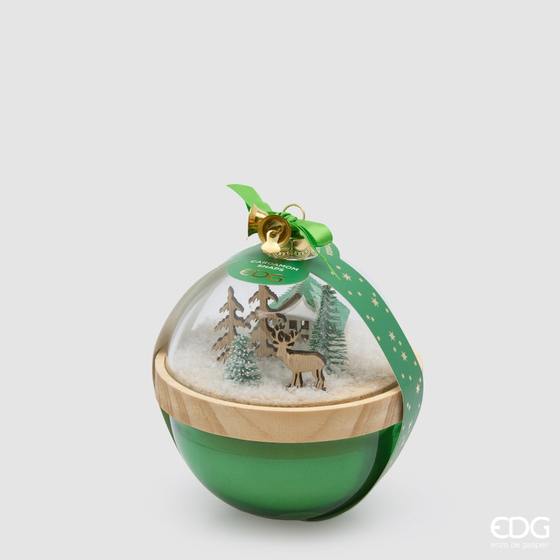 EDG Enzo De Gasperi Candela Natale Cupola Profumata Cardamom Snaps H12 cm – Candela Natalizia