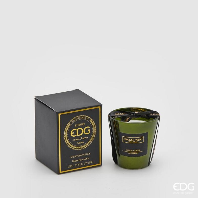 EDG Enzo De Gasperi Scented Mirror Candle H7.5 D7.5 Patchouli Leather