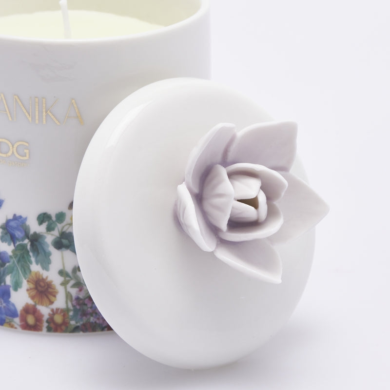 EDG Enzo De Gasperi Botanika Candle W/Ceram. H 13 Cm D 8 Cm C2 Myrtle