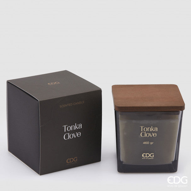 EDG Enzo De Gasperi Tappolegno Candle H 11.5 Tonka Clove
