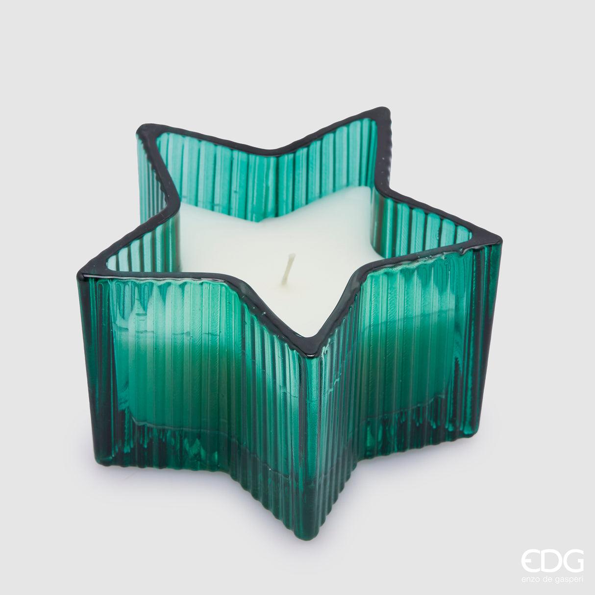 EDG Enzo De Gasperi Star Candle H 8 Cm D 13.5 Cm Cedar Gift Box