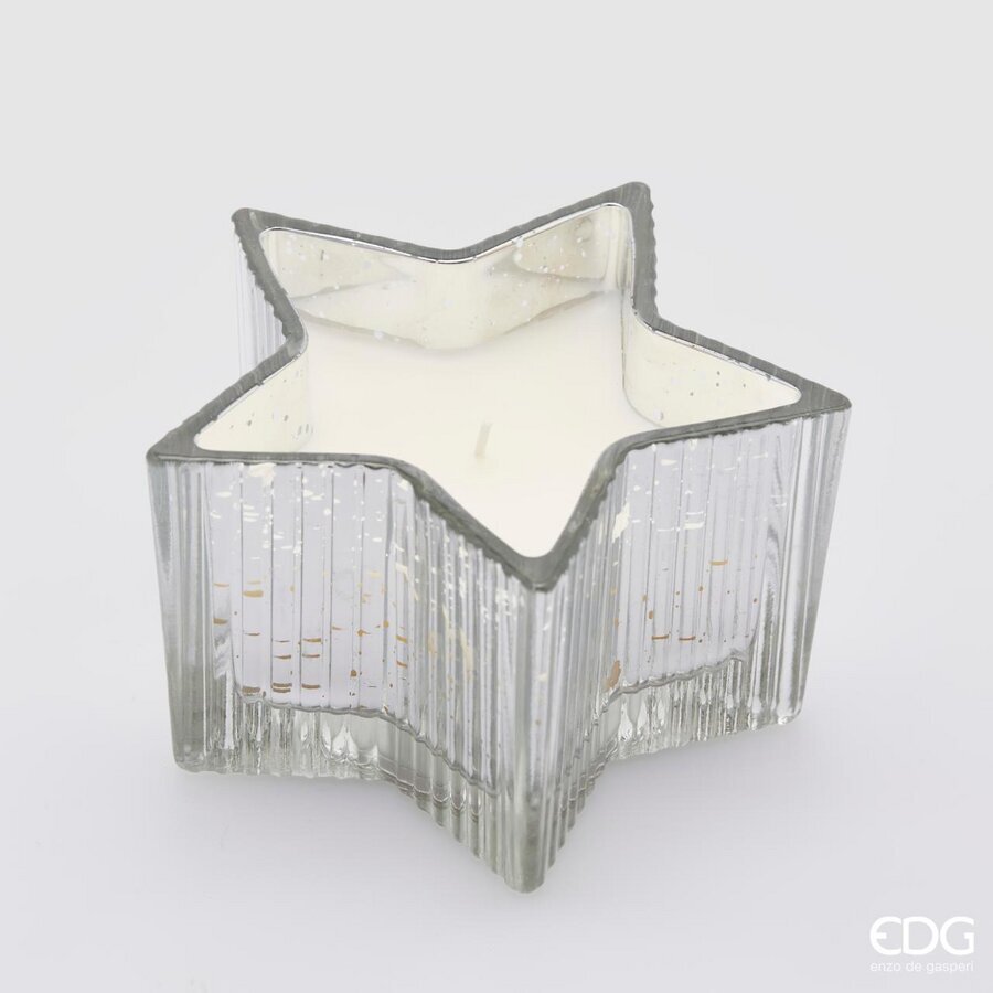 EDG Enzo De Gasperi Star Candle H 8 Cm D 13.5 Cm Vanilla Gift Box