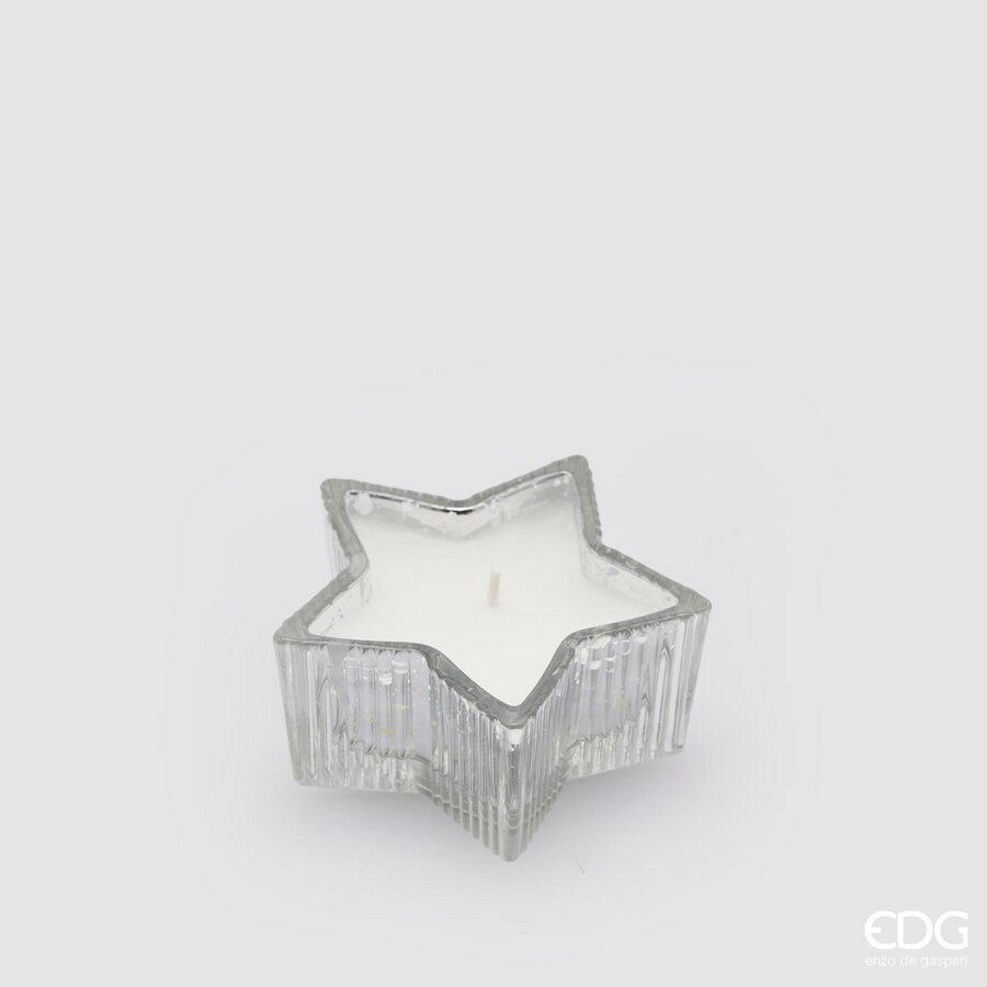 EDG Enzo De Gasperi Star Candle H 4 Cm D 8.5 Cm Vanilla Gift Box