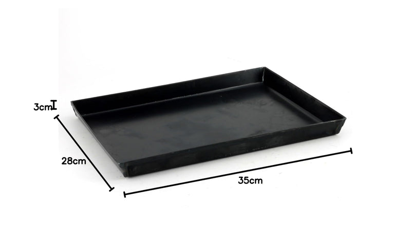 AGNELLI Blue Steel Rectangular Baking Pan 35x28x3 cm