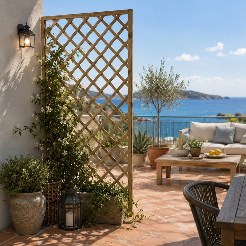 L'Arcolaio Garden Wooden Trellis Rectangular Impregnated Wood 120x180 cm