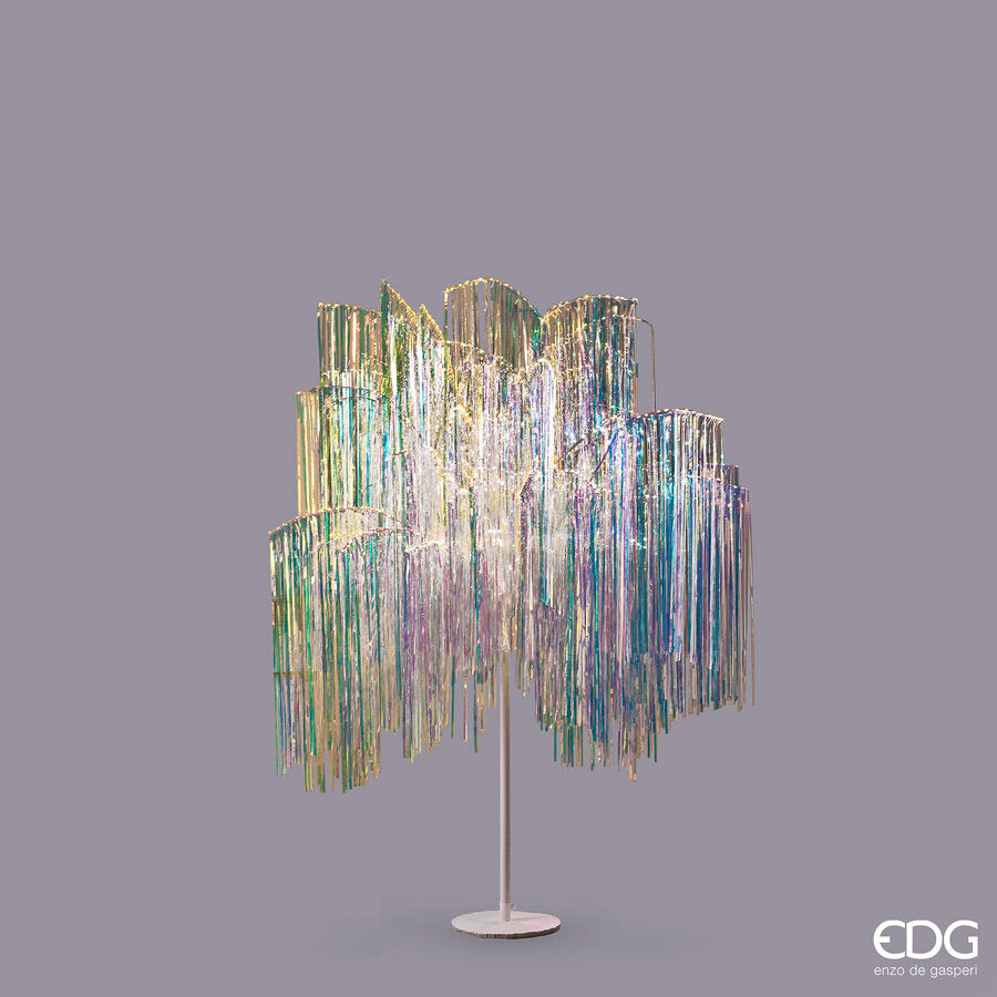 EDG Enzo De Gasperi Christmas Tree Led Fringes 600 Microled H 150 Cm D 90 Cm Natural