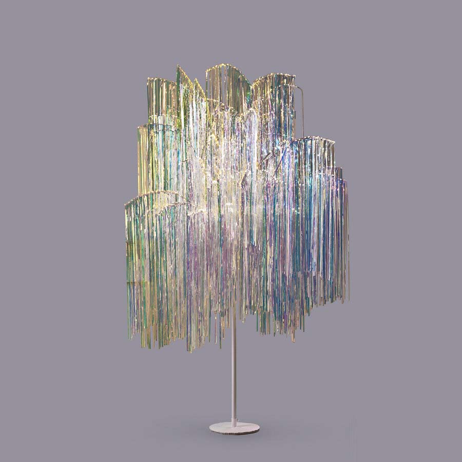 EDG Enzo De Gasperi Christmas Tree Led Fringes 960 Microled H 180 Cm D 140 Cm Natural