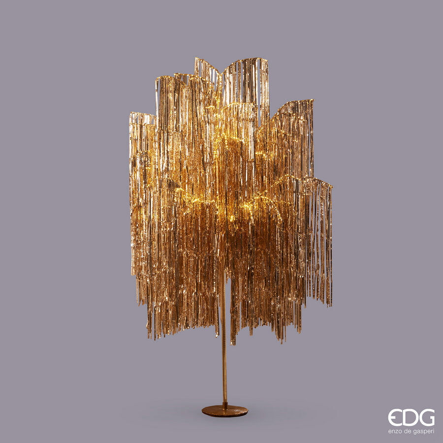 EDG Enzo De Gasperi Christmas Tree Led Fringes 960 Microled H 180 Cm D 140 Cm Champagne