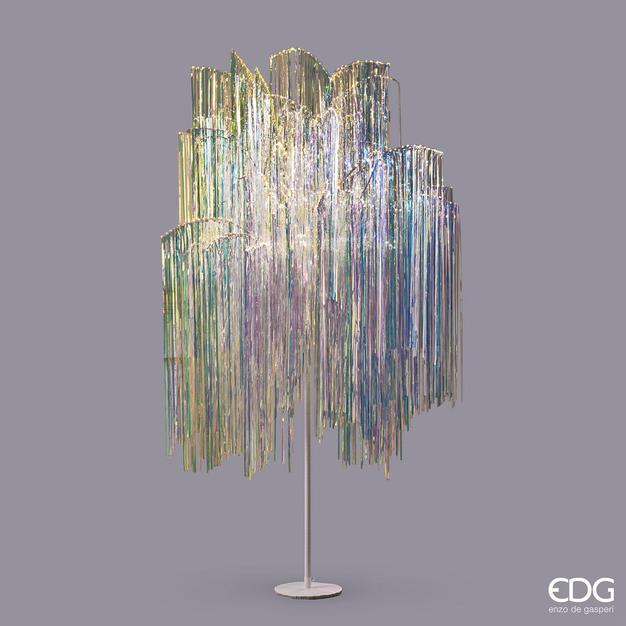 EDG Enzo De Gasperi Christmas Tree Led Fringes 1.500 Microled H 250 Cm D 160 Cm Natural