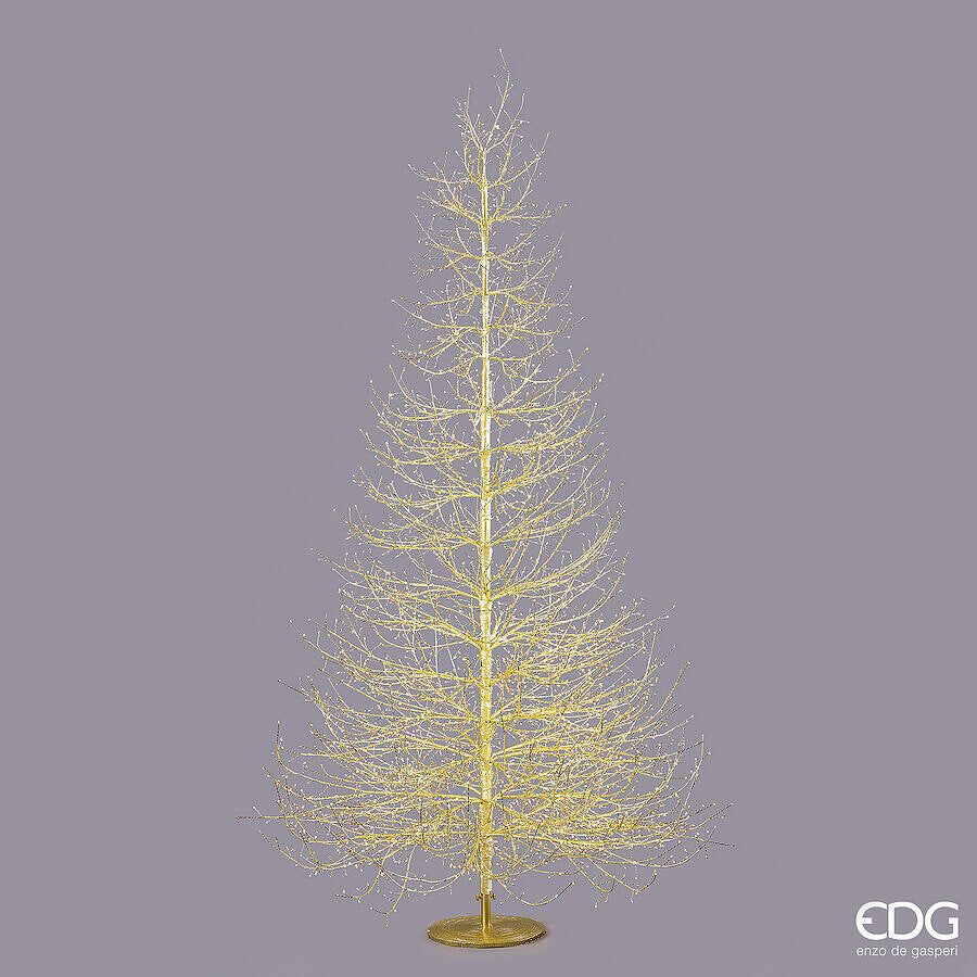 EDG Enzo De Gasperi Beech Christmas Tree Rich Gold 4060 MicroLED H240 Ø150 cm IP44 – Outdoor Illuminated Christmas Tree