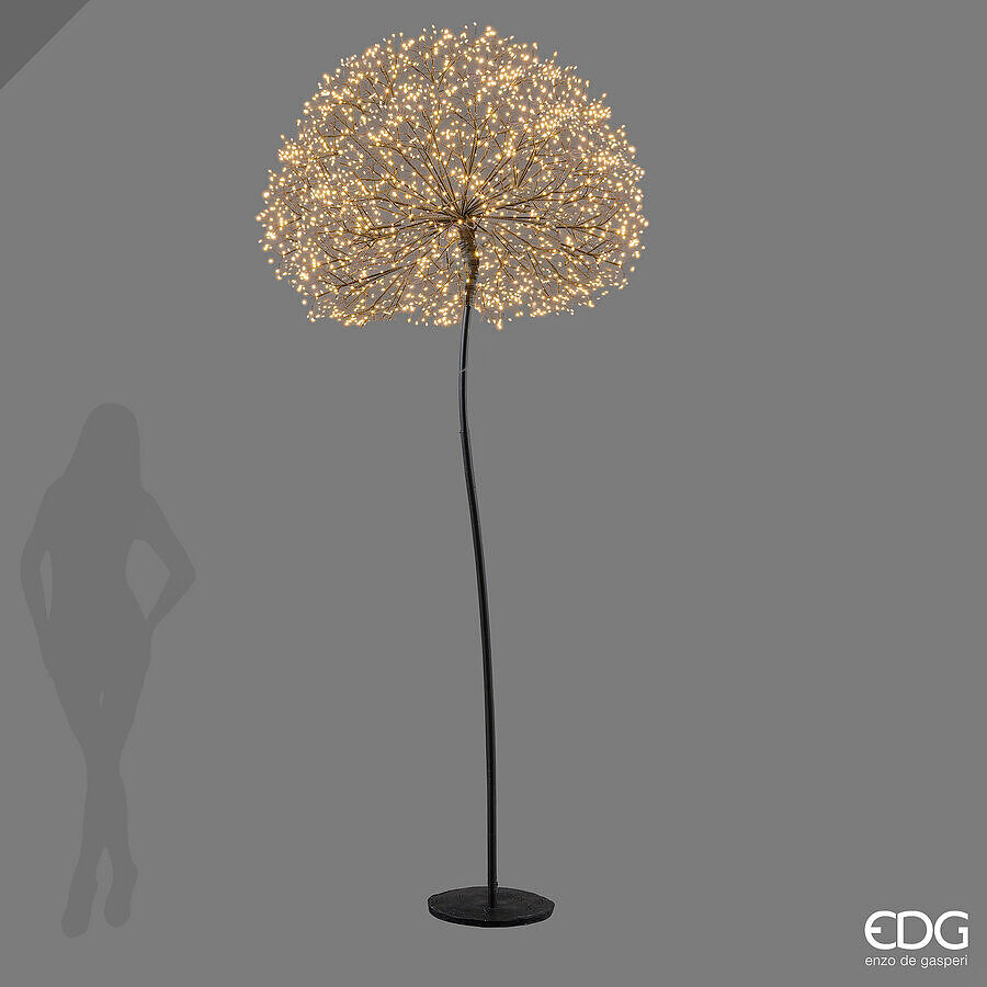 EDG Enzo De Gasperi Dandelion Rich Decor Black MicroLED H280 Ø100 cm IP44 – Luminous Christmas Decoration