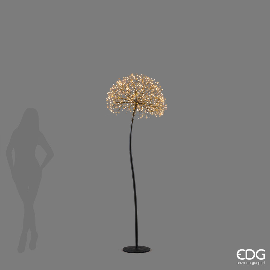 EDG Enzo De Gasperi Dandelion Rich Black 1200 MicroLED H210 Ø60 cm IP44 – Luminous Christmas Decoration