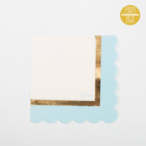 givi givi tovaglioli con smerlo chic 3 veli 33 x 33 cm cf 16 pz azzurro ean 8010052638597