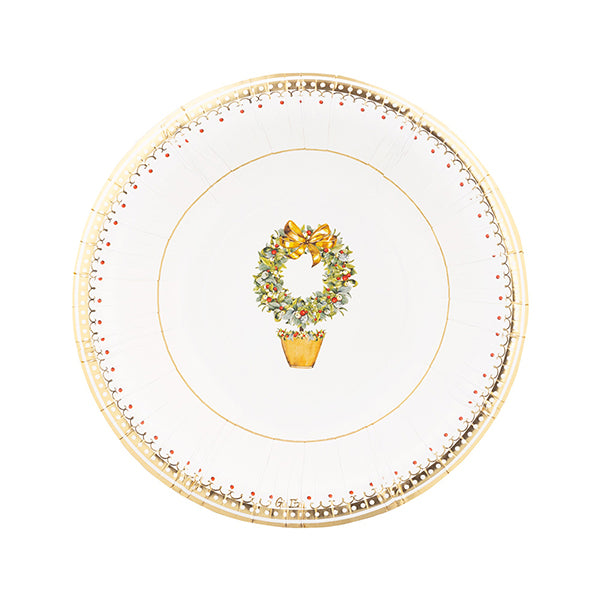 Givi Christmas Plates Joyeux Noel D 24 Cm 8 Pcs