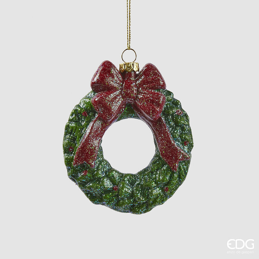 EDG Enzo De Gasperi Christmas Decoration Garland D 10 Cm Green