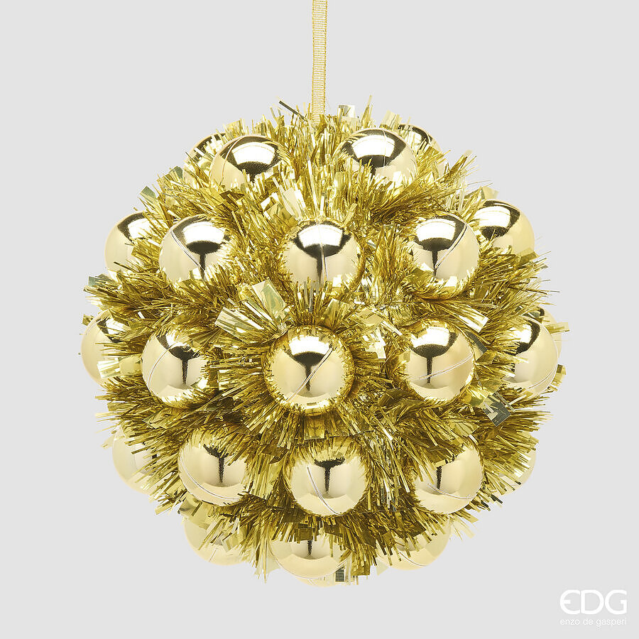 EDG Enzo De Gasperi Christmas Bauble Gold Ø20 cm – Christmas Decoration