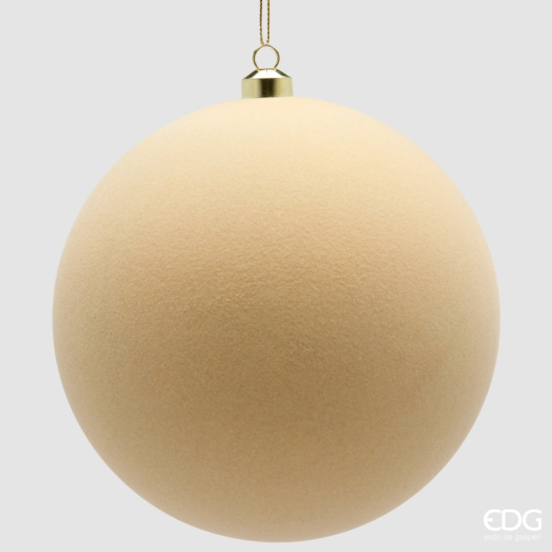 EDG Enzo De Gasperi Velvet Christmas Baubles Brown Mix Ø20 cm – Set of 3 Pcs