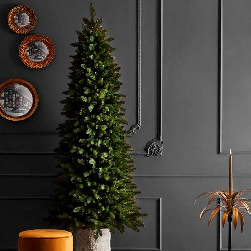 EDG Enzo De Gasperi Slim Green Christmas Tree H 240 cm D 85 cm 1790 Tips