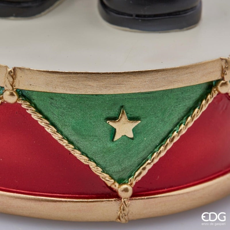 EDG Enzo De Gasperi Sferacqua Christmas Soldier with Led H 50 Cm D 13 Cm Multicolor