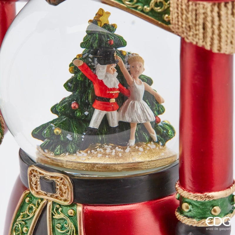 EDG Enzo De Gasperi Sferacqua Christmas Soldier with Led H 50 Cm D 13 Cm Multicolor