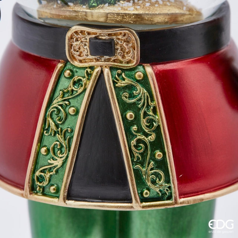 EDG Enzo De Gasperi Sferacqua Christmas Soldier with Led H 50 Cm D 13 Cm Multicolor