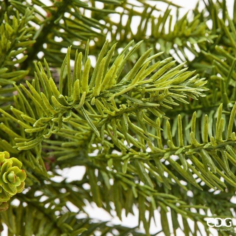 EDG Enzo De Gasperi Pine Wreath with Pine Cones Green Ø65 cm – Artificial Christmas Decoration