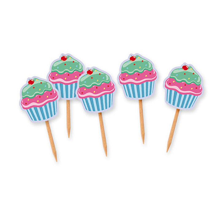 big party big party picks sagomati cupcake 45 x 65 cm cf 25 pz ean 8020834723533