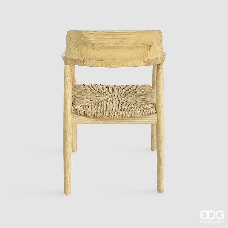 edg enzo de gasperi edg enzo de gasperi sedia in sungkai h 80 cm l 50 cm l 55 cm natural brown ean 8059824335838