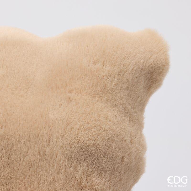 EDG Enzo De Gasperi Cuscino Furry Quadrato Sand 45x45 cm – Idea Regalo Natale