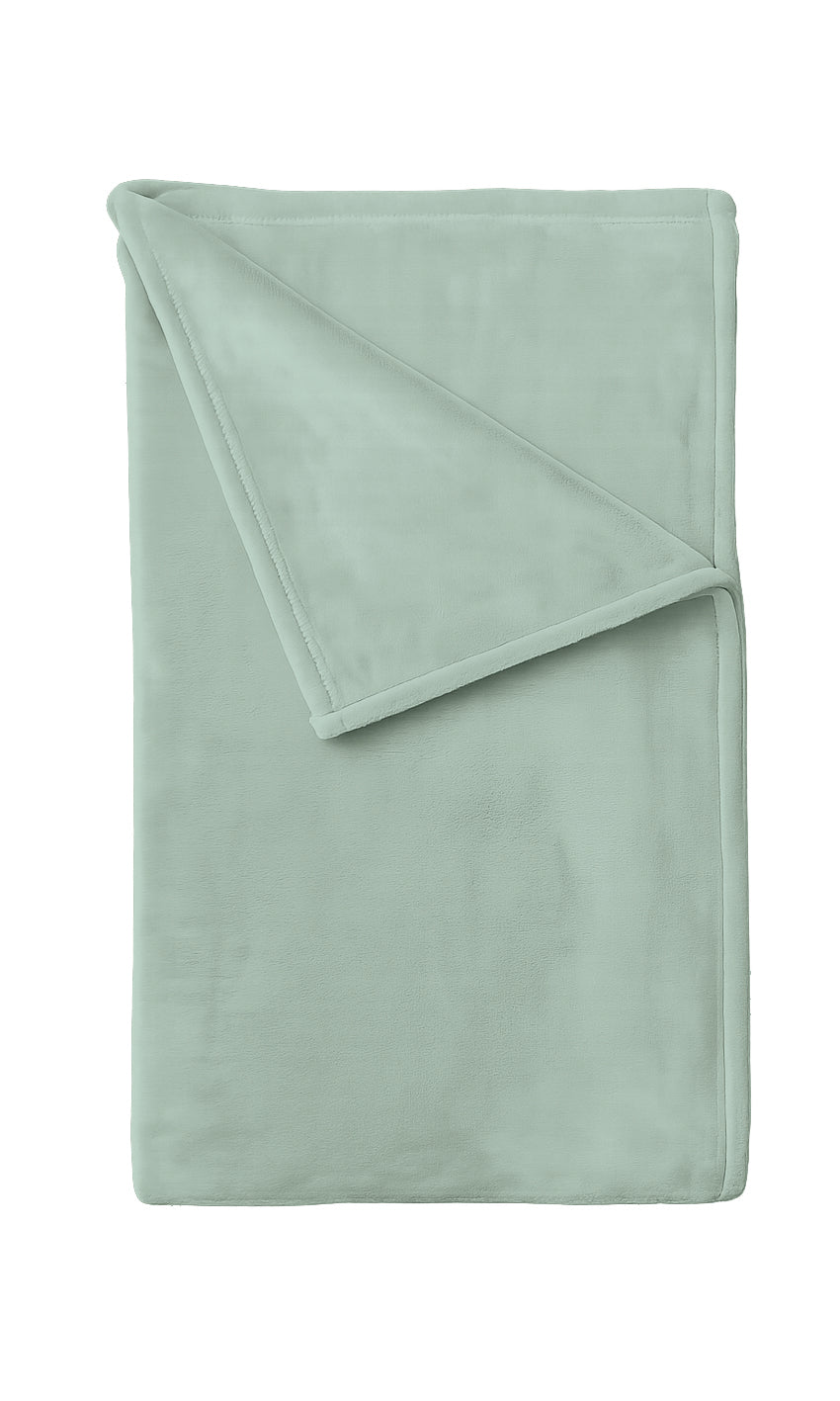 Androni Giocattoli Medium Plain Fleece Throw – Soft, Warm Blanket for Sofa and Bed, Assorted 1 pc