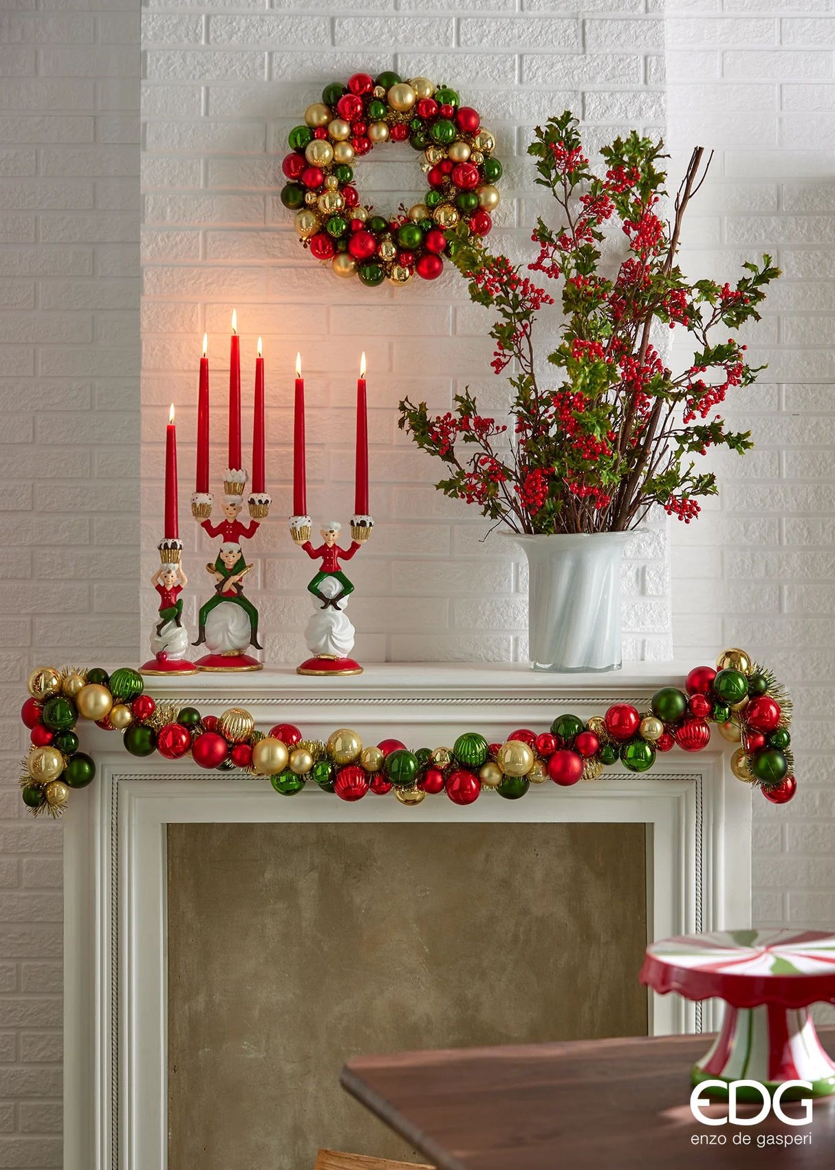 EDG Enzo De Gasperi Christmas Crown Pallemix X67 D 39 Cm Multicolor