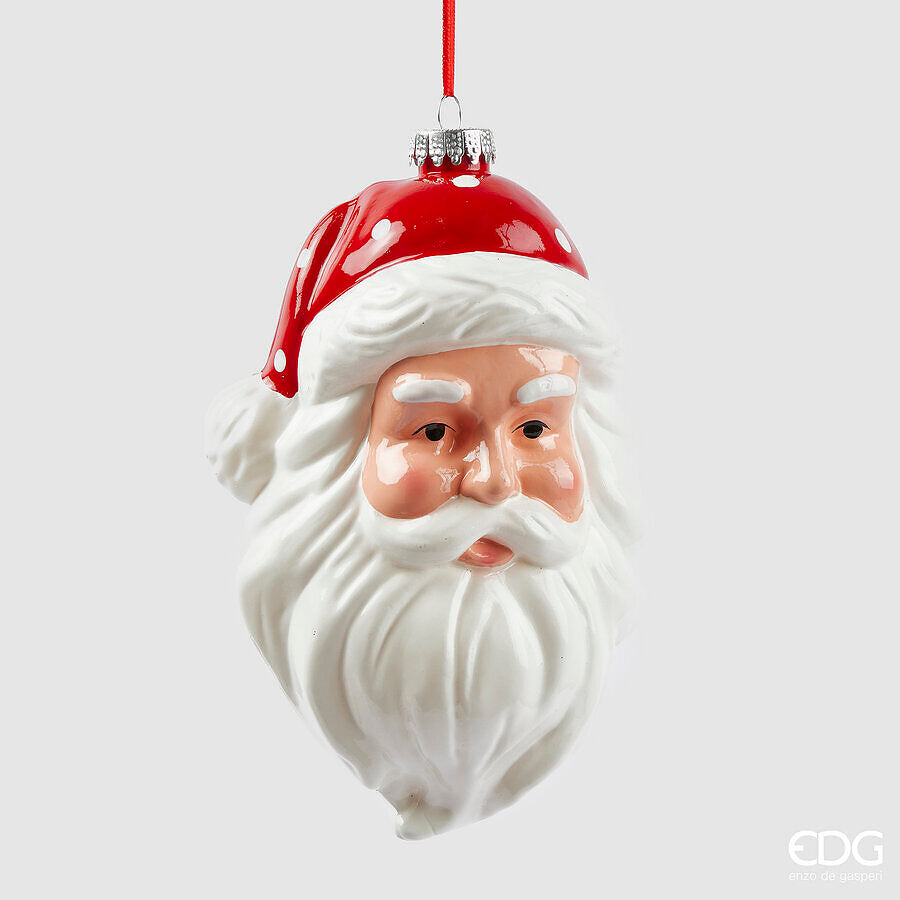 EDG Enzo De Gasperi Santa Claus Decoration H 20 Cm W 10 Cm W 12 Cm White Red