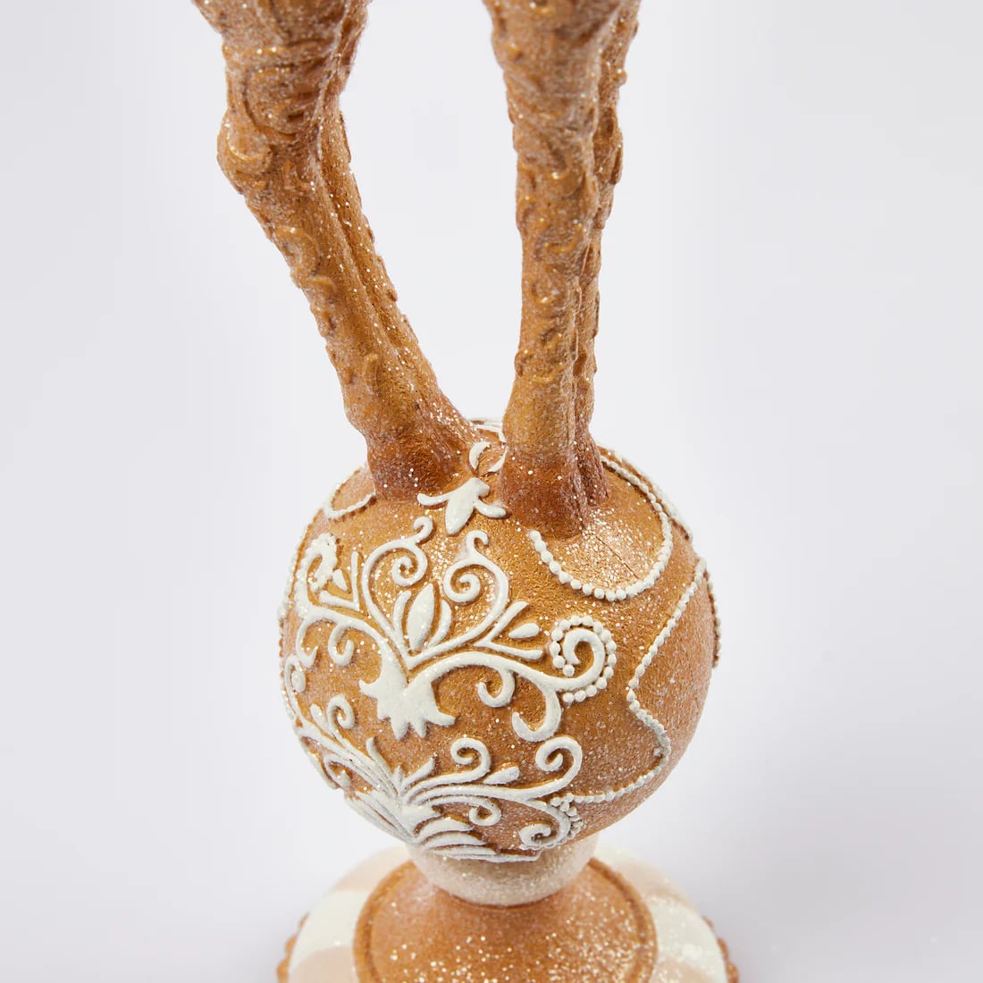 EDG Enzo De Gasperi Christmas Decoration Reindeer Marzipan H 46 Cm Hazelnut