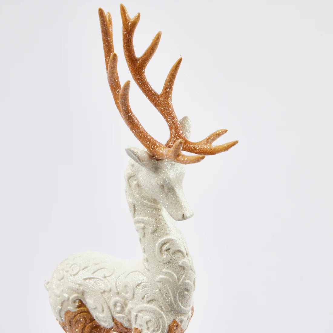 EDG Enzo De Gasperi Christmas Decoration Reindeer Marzipan H 46 Cm Hazelnut