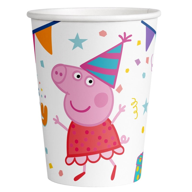 big party big party bicchieri carta peppa pig 250 cc cf 8 pz ean 8435743000246