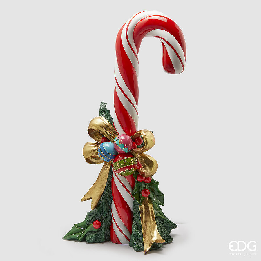 EDG Enzo De Gasperi Christmas Decoration Candycane H 137 Cm W 66 Cm W 51 Cm Green Red