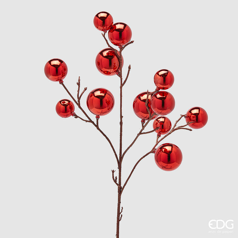 EDG Enzo De Gasperi Christmas Decoration PalleMix Branch X 12 H 53 Cm Red
