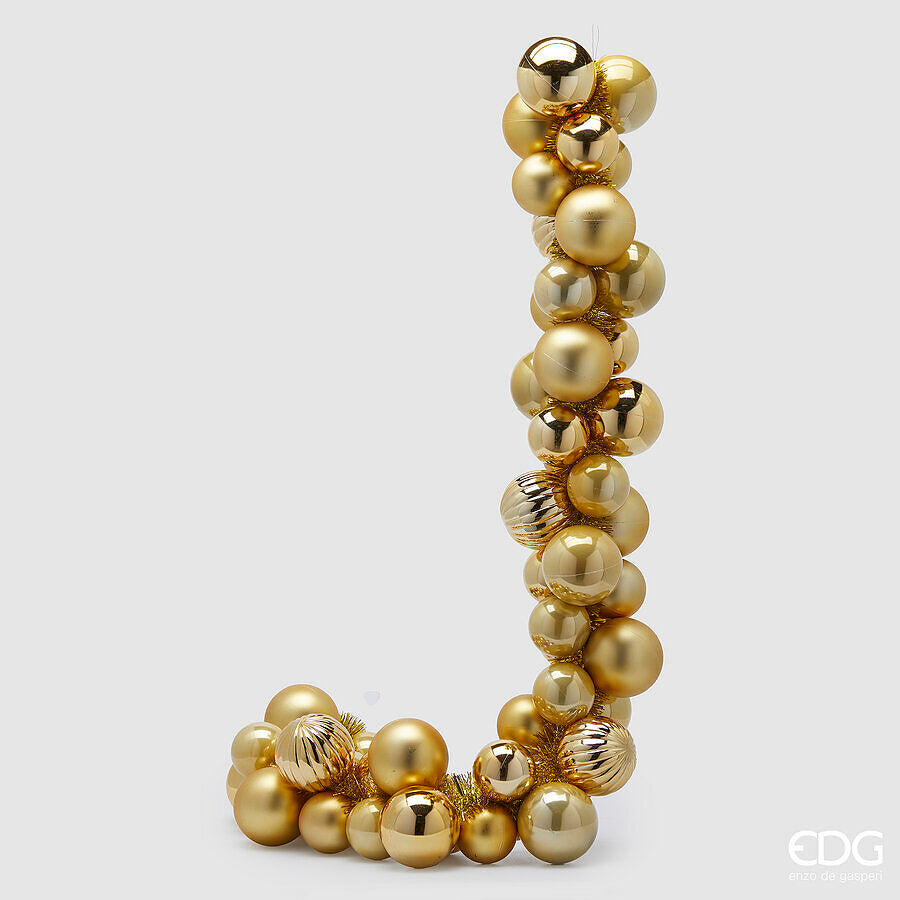 EDG Enzo De Gasperi Festoon Christmas PalleMix X 50 L 170 Cm D 8 Cm D 10 Cm Gold