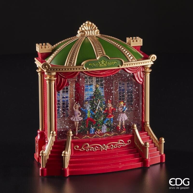 EDG Enzo De Gasperi Christmas Decoration Palace H 23 Cm L 22 Cm L 10 Cm Music Led Multicolor