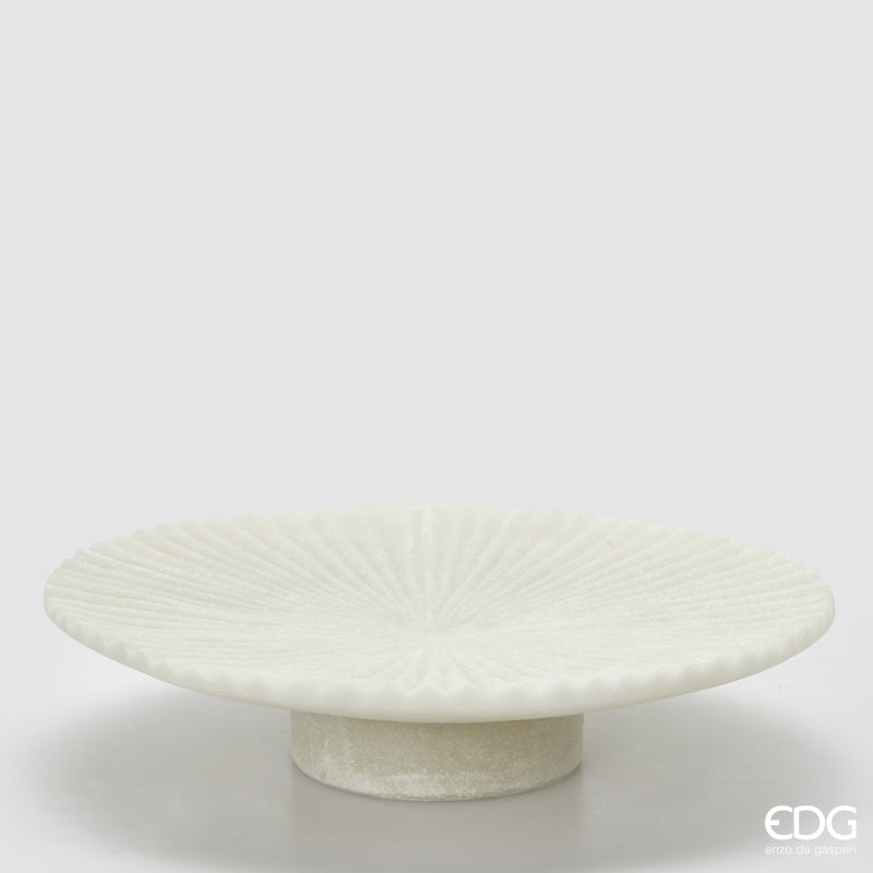 edg enzo de gasperi edg enzo de gasperi alzata decorativa serenity h 8 cm d 35 cm ivory ean 8059824482754