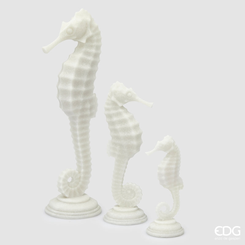 edg enzo de gasperi edg enzo de gasperi scultura ippocampo h 47 cm d 125 cm ivory ean 8059824483058