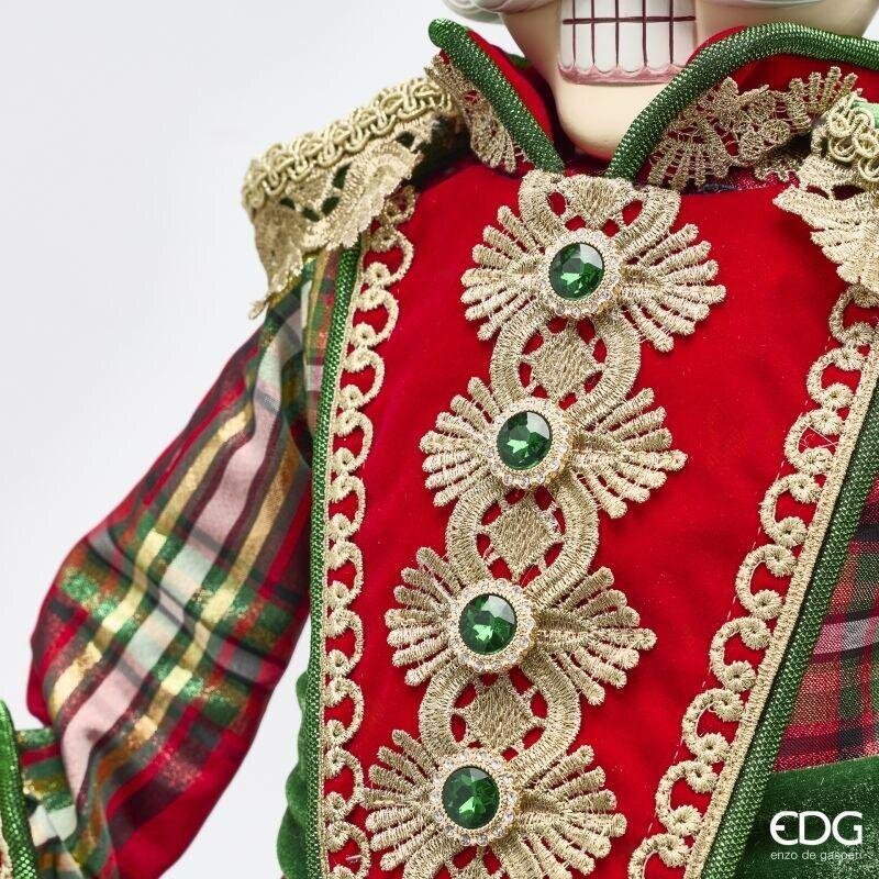 EDG Enzo De Gasperi Decoro Soldatino Green Red H96 cm – Decorazione di Natale