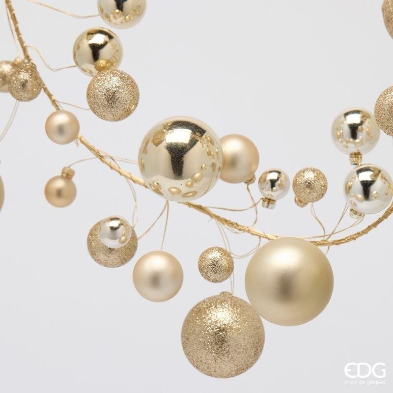 Enzo De Gasperi Festone Pallemix Champagne 180cm | Decorazioni Natale