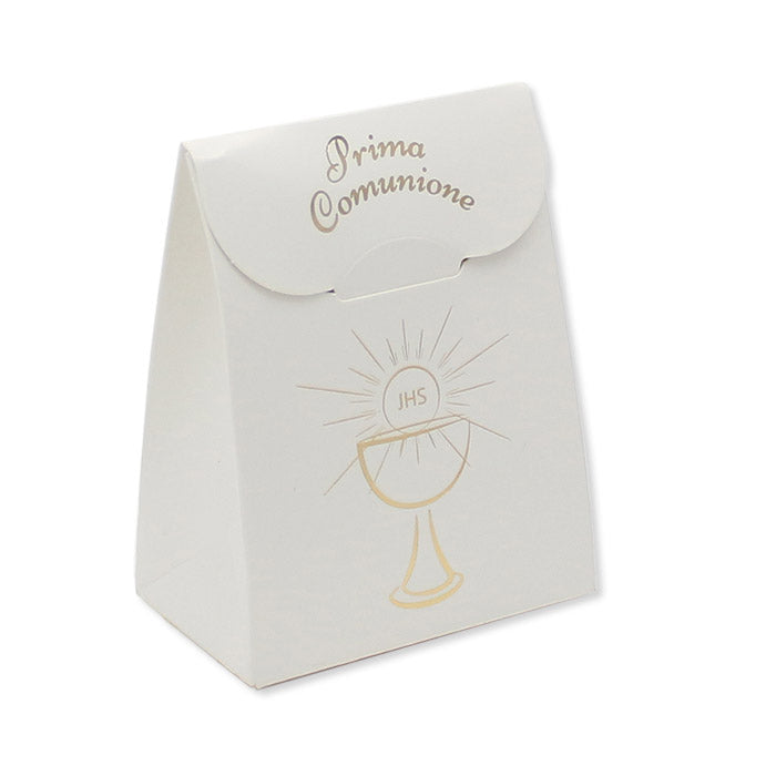 big party big party bomboniera scatolina sacchetto comunione 6 x 8 x 35 cm gold metal cf 25 pz ean 8020834816921