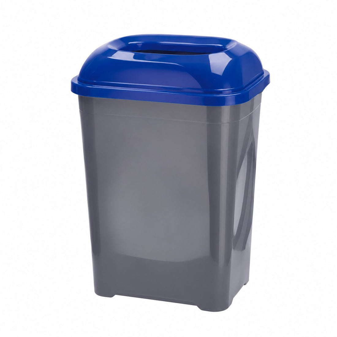 Ad Trend Plastic Waste Sorting Container for Paper 50 Litres 42x32xH62 cm – Bin for Waste and Recycling for Home and Office