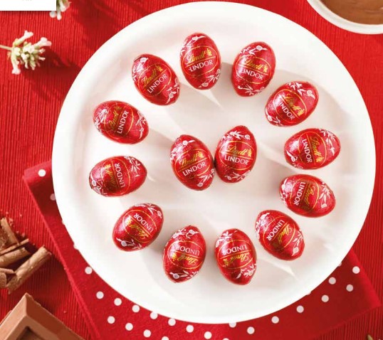 Lindt Lindor Milk Chocolate Eggs 500 Gr