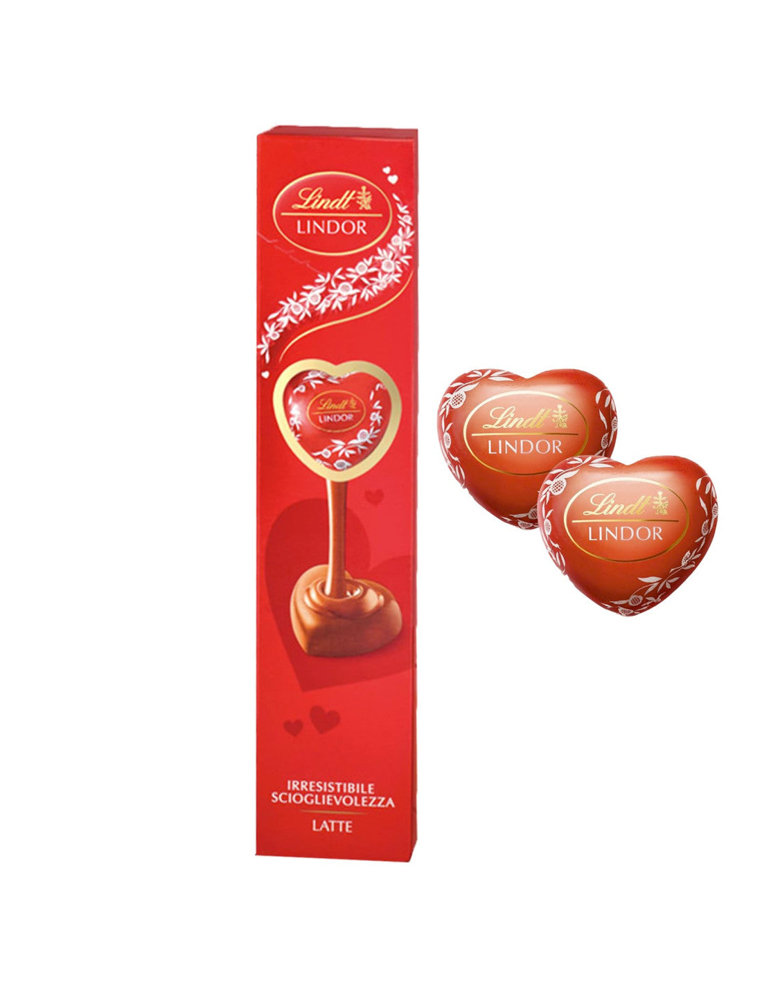 Lindt Lindor Heart Tube Milk Chocolate 69 Gr 1 Pc