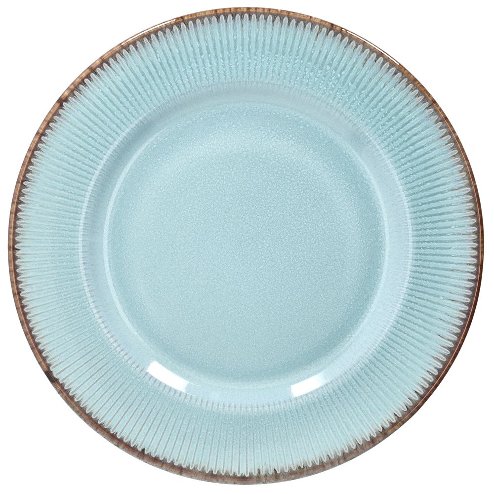 Tognana Althea Aquamarine Piatto Piano in Stoneware Ø27xH3 cm – Piatto Elegante in Gres per la Tavola