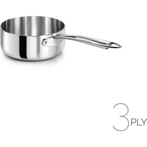 AGNELLI Aluinox 3-Ply Low Casserole with 1 Stainless Steel Handle 20x6 Cm